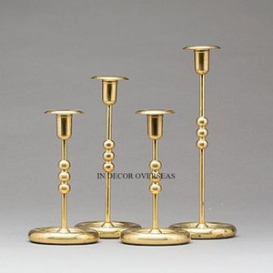 High Grade Gold Plated Premium Quality Metal Fancy Stylish Designer Wedding Table Centerpiece <b>Decoration</b> Candle Holder Supplies - Product Image 6