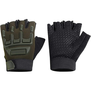 Neoprene Weight Lifting Glove Anti <b>Slip</b> <b>Half</b> Fingers Gloves Fitness Exercise Training Sports Gloves Orange L - Product Image 3