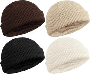 Gorros de calidad profesional para hombres y gorros de punto de Color sólido para viajes en clima frío 100% gorros de Material de lana - Product Image 1