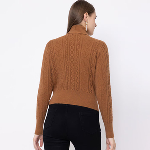 Pull tricoté décontracté pour femmes Style quotidien Pull élégant pour femmes pour le travail et le bureau Pull en laine douce - Product Image 6