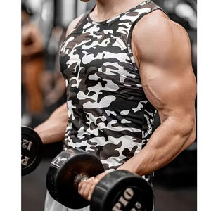 Débardeur camouflage léger pour les activités de plein air chasse pêche Camping évacuation de l'humidité tissu extensible chemise sans manches - Product Image 5