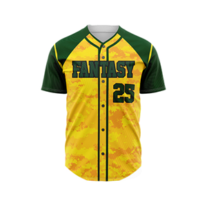 เสื้อเบสบอลแบบสั่งทำพิเศษสำหรับทีม พร้อมชื่อ/หมายเลขทีม  แบบปักเต็มตัว  ผ้าโพลีเอสเตอร์ สำหรับการฝึกซ้อมและการแข่งขัน - Product Image 1