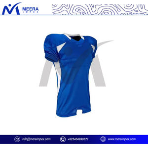 Maillot de football américain de haute qualité entièrement en coton Polyester respirant court élégant broderie imprimé Sublimation grande taille - Product Image 2