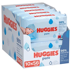 Toallitas Húmedas para Bebé Huggies Pure, Precio al por Mayor, Dermatológicamente Probadas para Recién Nacidos, Entrega Rápida, Cuidado Suave, En Existencia, Comprar Ahora - Product Image 1