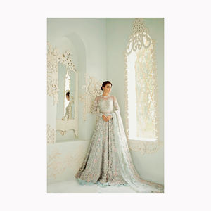 New Style Flower Girls' Dresses Luxury Heavy Beaded Lace <b>Fabric</b> With Sequins Embroidery for Women - Product Image 4