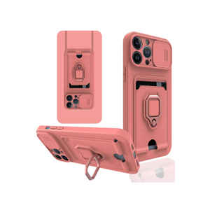 Coque en silicone rose premium Netzy SAFA Pelit pour iPhone 13 Pro Max, protection antichoc, élégante, style INS, dos en silicone souple - Product Image 1