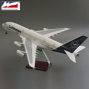 Lufthansa โมเดลเครื่องบิน A380เรซิน1/150 45ซม., โมเดลเครื่องบินผลิตภัณฑ์ตั้งโต๊ะโมเดลเครื่องบิน - Product Image 4