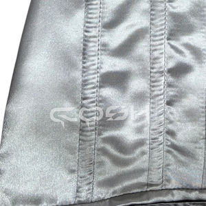 Corsé de satén gris personalizado al por mayor, minivestido con cremallera frontal, bustier para moda, fiestas y discotecas, proveedor OEM ODM de corsés - Product Image 5