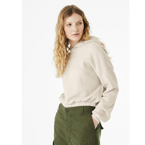 Bella Canvas 7506 MUJER CINCHED BOTTOM HOODIE Longitud media Boxy estampado de letras de gran tamaño, dobladillo suelto Sudadera con capucha de estilo de moda - Product Image 6