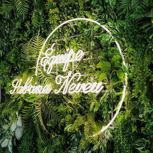 Company 3D Wall Moss Letters Office Sign Interiors Vertical Moss Art Natural Decor Logo Sign para negocios - Product Image 3