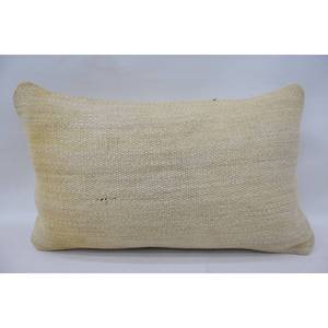 หมอนผ้าวูลสีเบจ12x20นิ้วลายวินเทจถักลาย - Product Image 1