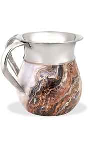 Copa de Lavado Judía de Acero Inoxidable Elegante de 5'' y 40 oz, Personalizable, para Pascua, Netilat Yadayim, Juego de Baño de Metal, Superventas - Product Image 6