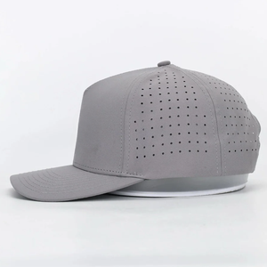 Sombrero de golf de 5 paneles impermeable polivinílico al por mayor de Vietnam logotipo personalizado 3D bordado Puff impresión para gorra de béisbol Golf con cuerda - Product Image 4