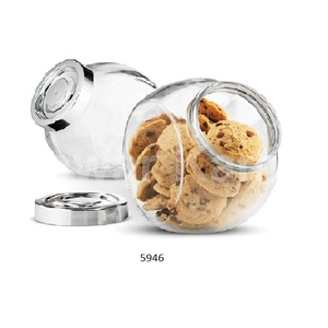 2 Pack Glass Candy Jar Cookie Jar With Airtight Seal Lid <b>Food</b> <b>Storage</b> Jar for Snacks <b>Dry</b> <b>Food</b> Jelly Beans Canister - Product Image 1
