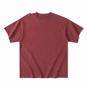 Camiseta de Algodón Grueso de 400g con Logotipo Personalizado Bordado y Diseño Impreso, Color Blanco Sólido, Holgada, para Verano - Product Image 3