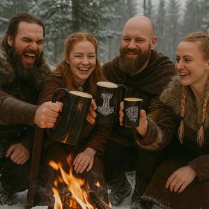 Authentic Eco-Friendly Viking Horn <b>Mug</b> Handmade Buffalo Horn Food Grade Medieval Style Religious Feng Shui Animal Beer <b>Mug</b> - Product Image 3