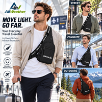 Sac bandoulière compact et léger personnalisé en X-PAC, résistant à l'eau, avec rangement multi-couches pour les voyages