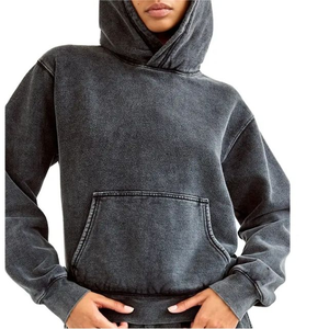 Sudaderas con capucha y sudadera para mujer, jerséis informales de lana de algodón, sudaderas transpirables para mujer - Product Image 1