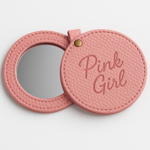 Llavero de Espejo de Cuero PU Compacto y Pequeño de Calidad con Logotipo Personalizado para Regalos Corporativos Promocionales al por Mayor - Product Image 3