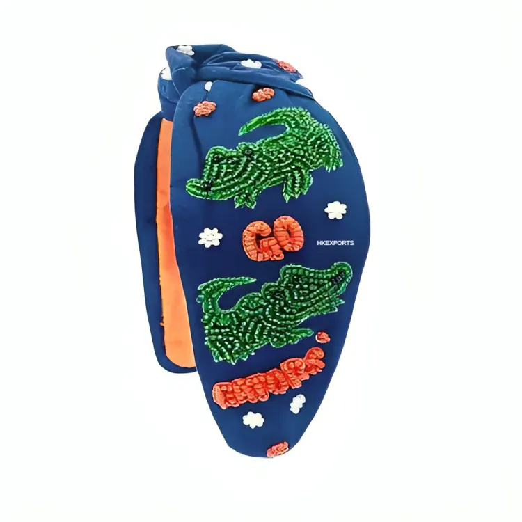 Florida Go Gators Gameday Kralen Hoofdband Tonen Je Gator-Geest In Stijl Premium Kwaliteit Gator-Thema Mode-Hoofddeksels