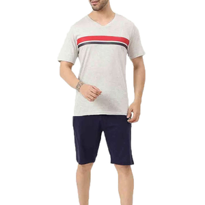 Pantalones cortos deportivos de verano para hombre, chándal elegante y funcional, conjunto de pantalones cortos de verano para hombre, Sudadera con capucha de manga corta y pantalones cortos - Product Image 1