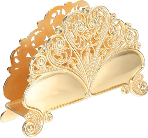 Porte-mouchoirs en laiton pour table décorative prix de gros porte-anneau de serviette en laiton pour table décorative - Product Image 1