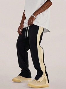 Nouvel arrivage de vêtements décontractés légers Pantalon évasé pour hommes Pantalon évasé de qualité supérieure avec logo personnalisé grande taille coupe ample pour hommes - Product Image 3