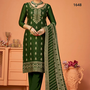 LATEST DESIGNER EMBROIDERY WORK WITH HEAVY DIAMOND <b>KURTI</b>-SET - Product Image 1