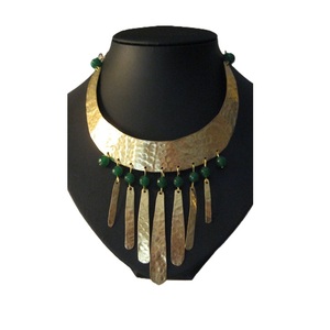 สร้อยคอทองเหลืองห้อยเชือกขี้ผึ้งของขวัญ partyware ที่ดีที่สุดสำหรับสาวสร้อยคอโชกเกอร์ออกแบบปักสำหรับผู้หญิงเครื่องประดับงานปาร์ตี้ - Product Image 2