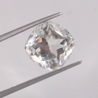 Pierre précieuse en forme de coussin en topaze blanche naturelle de 2mm à 30mm ambre à facettes pour la fabrication de bijoux en saphir turquoise orange précieux