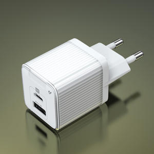 Adaptador GAN PD de 20W A + C, teléfono móvil doméstico de CA de doble puerto, uso Industrial, blanco, Compatible con los estándares de la UE, Reino Unido, EE. UU., SCP QC3.0 - Product Image 2