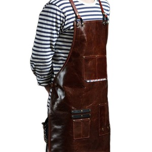 Quality <b>Adult</b> Size Adjustable Fashion <b>Adult</b> <b>Bibs</b> Cross Back Apron With Pockets Quality Best LPN-0031 - Product Image 6
