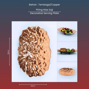 Assiette de service décorative artisanale en métal élégant de haute qualité pour collations, fruits ou desserts pour mariages divertissant invités - Product Image 5