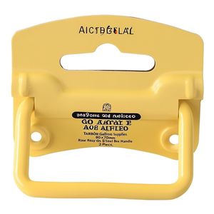 Asas de Acero Galvanizado Amarillo GAH para Cajas, 80x70mm, 2 Piezas - Product Image 2