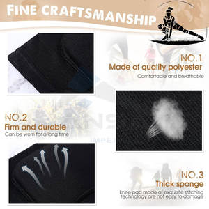 Genouillères pour danseurs, genouillères souples et respirantes pour hommes et femmes, adaptées au football, au soccer, au yoga, au patinage, à la lutte - Product Image 4