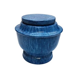 Urne de cendres de crémation de compagnon d'escalier au ciel avec urne de forme carrée en bois fini or et noir - Product Image 2