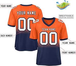 ระเหิดคุณภาพสูงโลโก้ที่กําหนดเองพิมพ์รักบี้สวมเครื่องแบบเสื้อฟุตบอลอเมริกัน - Product Image 2