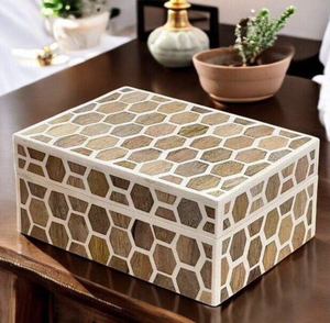 Caja de Joyería Hecha a Mano con Incrustaciones de Hueso Ecológica con Diseño Animal para Decoración del Hogar, Tamaño Personalizado Disponible, Fabricante de la India - Product Image 2