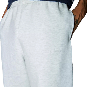 Pantalon de survêtement vierge de haute qualité taille haute ceinture élastique maigre hommes Polyester/coton peigné léger confortable piste - Product Image 2