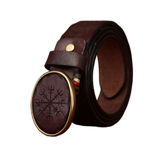 Ceinture en cuir formelle vintage, tendance, solide, carrée, tressée, design 3D, boucle en alliage lisse haute résistance - Product Image 1