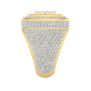 Bague personnalisée Hip Hop en argent sterling 925 en or massif 14K VVS diamant baguette pour femmes hommes certifiée GRA pour les mariages et les fêtes - Product Image 5