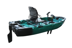 VK45 Kayak modulaire pour une personne de 8,3 pieds, système de pédale à deux pieds, matériau HDPE de coque de haute qualité de petite taille - Product Image 6