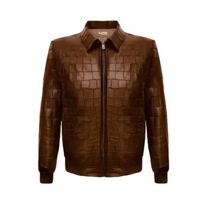 Chaquetas de cuero lisas teñidas y de secado rápido para hombre Chaquetas de cuero para hombre con logotipo personalizado al precio más bajo de venta Chaquetas de cuero para hombre - Product Image 1
