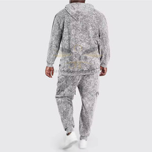 Nouveau modèle Meilleure vente Sweats à capuche délavés à l'acide pour hommes Vente en gros de sweats à capuche délavés à l'acide à quantité minimale de commande bas - Product Image 2