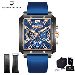 Montres pour hommes PAGANI DESIGN 1725, marque haut de gamme, montre habillée de luxe, quartz <span class=keywords><strong>VK64</strong></span>, montre pour hommes, chronographe sport, miroir saphir - Product Image 3