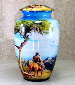 Urne de crémation de couleur blanche coupée en diamant pour les cendres humaines, fournitures commémoratives, L MAX B, exportation - Product Image 5