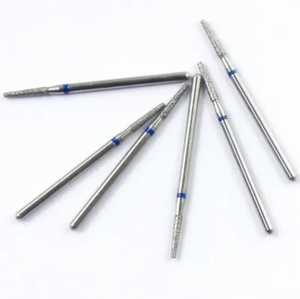 Outils de coupe rotatifs de forme conique de fraises dentaires diamantées de haute précision en acier au tungstène durable pour les machines de préparation des dents - Product Image 5