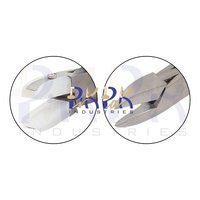 Kit de alicates de 4 piezas, tamaño de cadena de 120mm, redondo, mordaza de nailon, Alicates de punta plana, cortador lateral, fabricación de joyas, Kit de alicates para envolver alambre