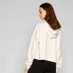 Vente en gros Nouveau design Sweats à capuche pulls couleur crème de haute qualité 100% coton Tissu Oversize Streetwear Hoodies pour femmes - Product Image 4