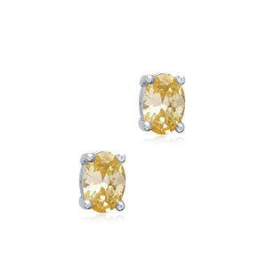 Citrine CZ Pierre 5x7mm Baguette Rectangle Boucles D'oreilles Turc Fabriqué À La Main En Gros 925 Bijoux En Argent Sterling - Product Image 3